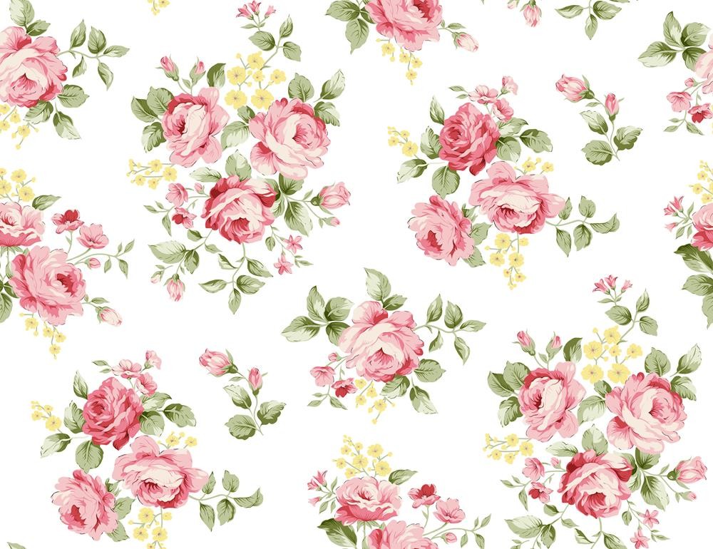 Małe kwiatowe bukiety na białym tle