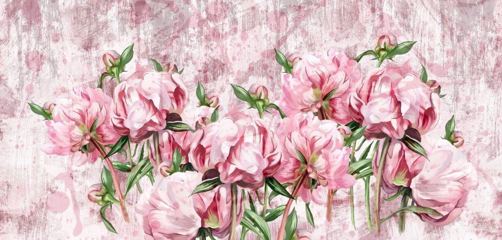 Piwonie w Stylu Akwareli