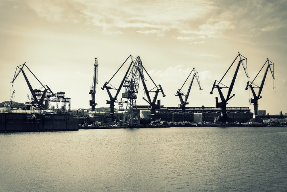 Dźwigi w Stoczni Gdańskiej 