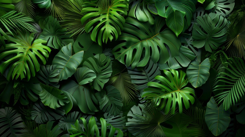 Monstery - tropikalne rośliny 3D