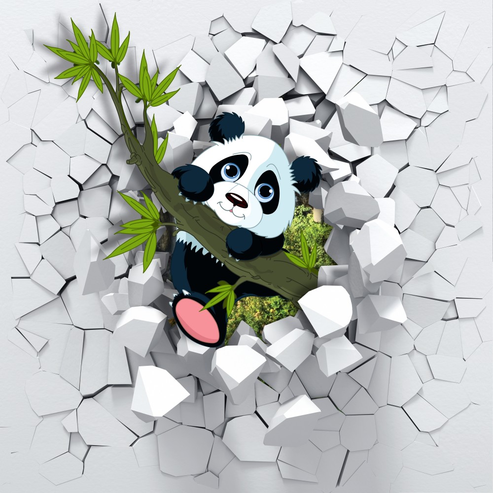 Fototapeta Miś Panda 3D