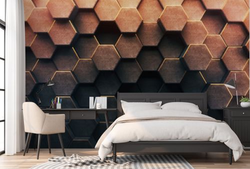 Abstract honeycomb background