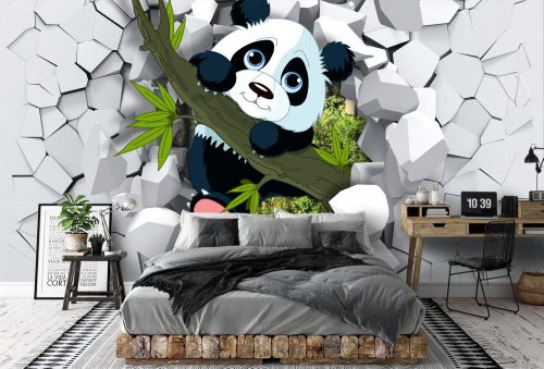 Fototapeta Miś Panda 3D