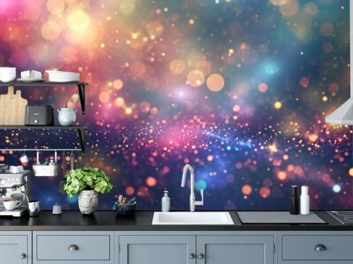 Image of rainbow pastel glitter background