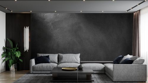 black wall rough texture background concrete floor or old grunge backdrop illuminated by sun ray close up of dark graphite surface for modern background design concept of textures and background