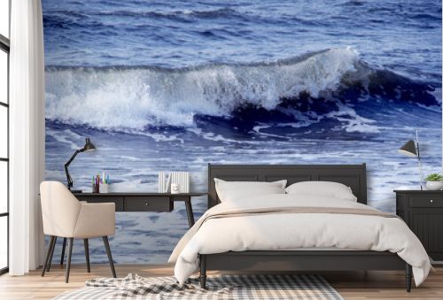 beautiful blue water waves background