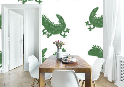 Seamless pattern with lizards. Design for a holiday. Printing for wrapping paper. An illustration for printing. Children's composition. Texture for fabric and paper.