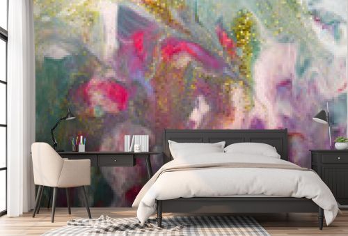 Abstract Natural Luxury art, fluid painting background, alcohol ink technique. Image incorporates the swirls of marble granite. Magic elegant luxe effect wall surface.