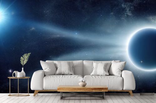 Space background with nebula and stars. environment, projection, spherical panorama...