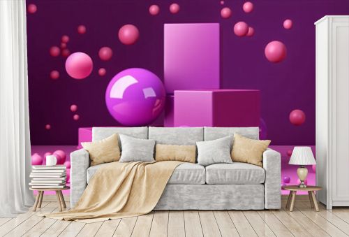 3D Cubes Abstract Background