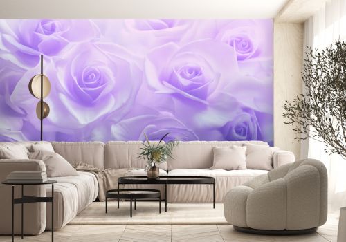 Abstract soft and dreamy purple rose background