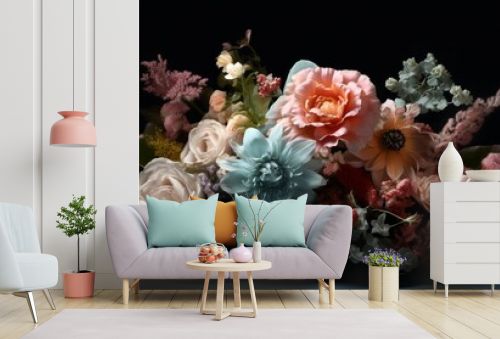 Beautiful flower arrangement style jennifer lanne wallpaper image AI generated art