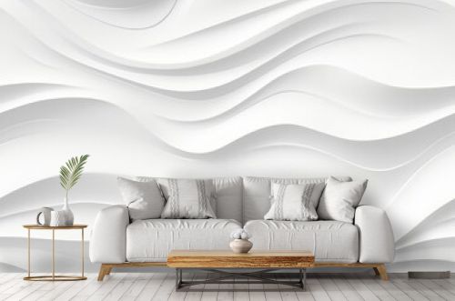 white and light gray abstract wave modern background illustration. Seamless pattern. Generative AI