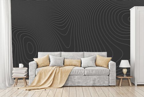 Heights of the metallic grey topographic map contour in lines and contours. Illusion of relief for banner, flier, invitation, cover, business card.