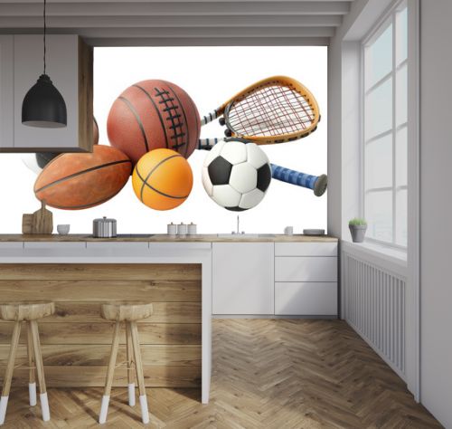 Sports Equipment on Transparent Background PNG