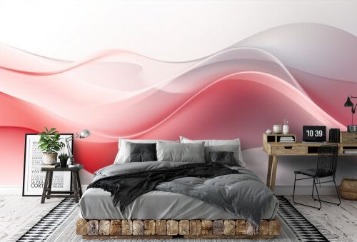 Rose gray white gradient abstract curve wave wavy line background for creative project or design backdrop background