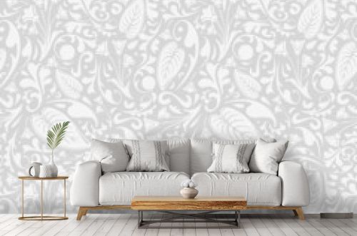 Silver floral pattern