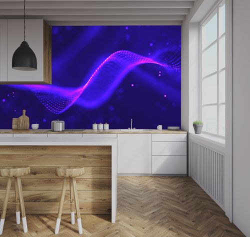 Ultra violet galaxy background. Space background illustration universe with Nebula. 2018 Purple technology background. Artificial intelligence concept