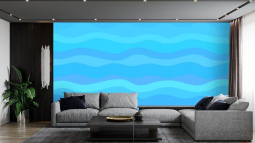 Colored wallpaper of the surface. Pattern with lines and waves. Bright colors. Colorful sea background. Multicolored texture. Decorative style. Doodle for design and business