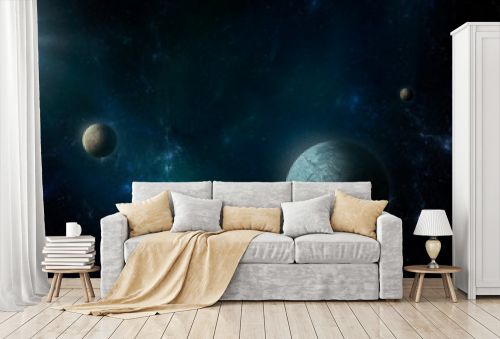 planets in space astronomy dark background