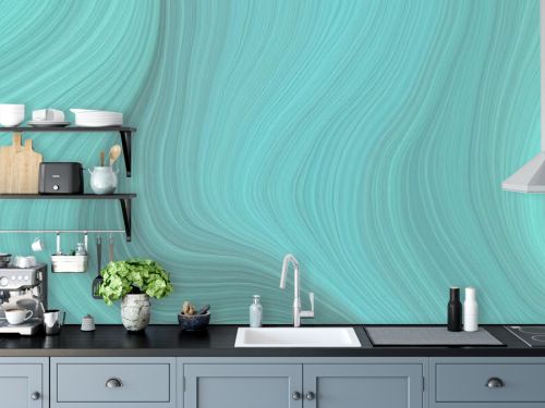 soft abstract art waves graphic with elegant curvy swirl waves background illustration with medium aqua marine, sky blue and blue chill color