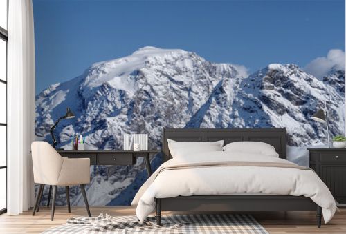 Snowcapped Ortler, Italian Alps