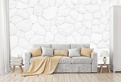 Abstract white stone wall texture background