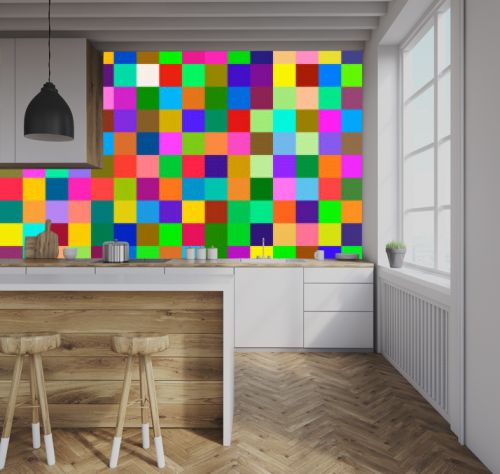 Pixel colorful sample. Different color squares or pixels.