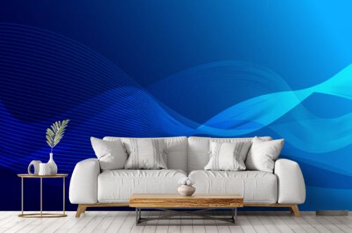 blue line wave curve abstrac background tecchnology-01