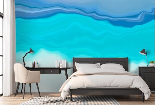 Abstract liquid blue sea wallpaper.