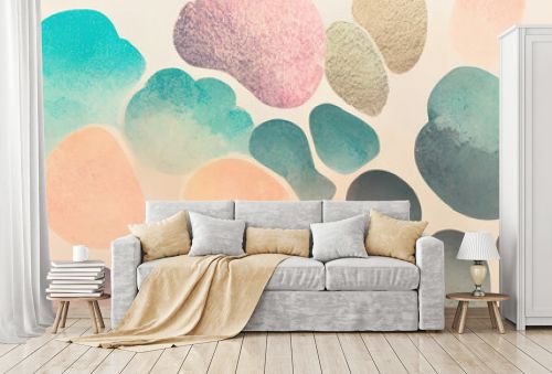colorful pastel textured blob background