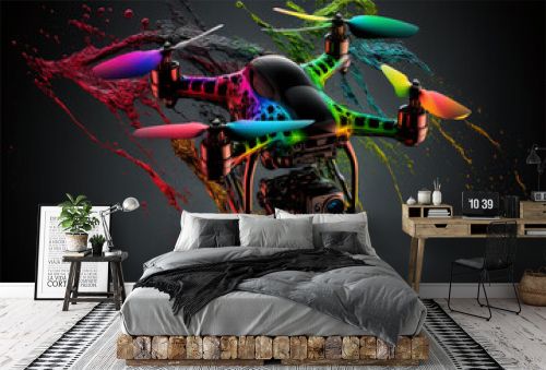 Colorful Drone Generative AI