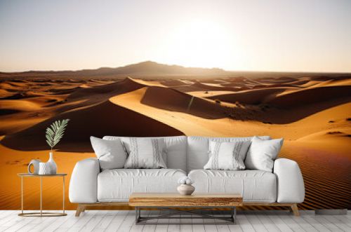 dunes in the sahara desert. Generative AI