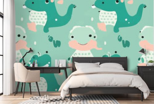cute simple alligator pattern, cartoon, minimal, decorate blankets, carpets, for kids, theme print design 