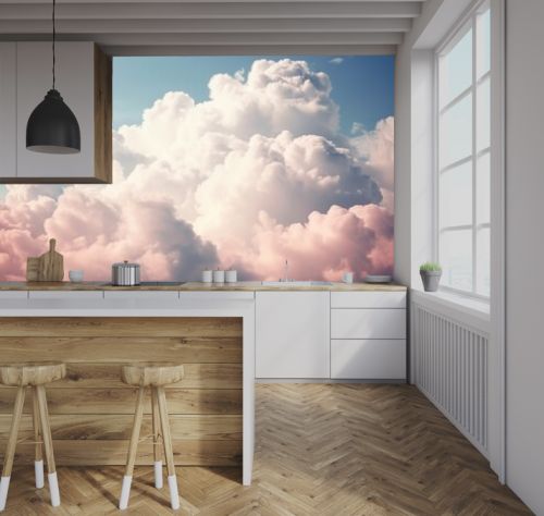 Soft and fluffy cloud texture background, Generative ai
