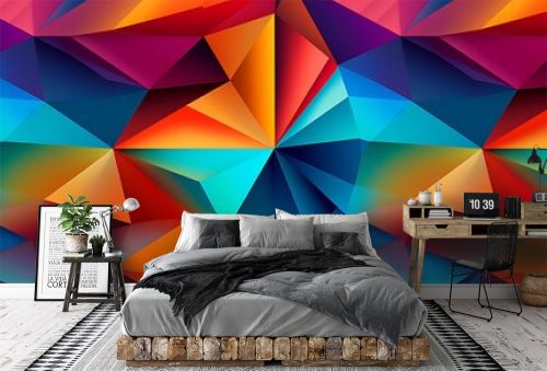 Colorful abstract geometric pattern background 