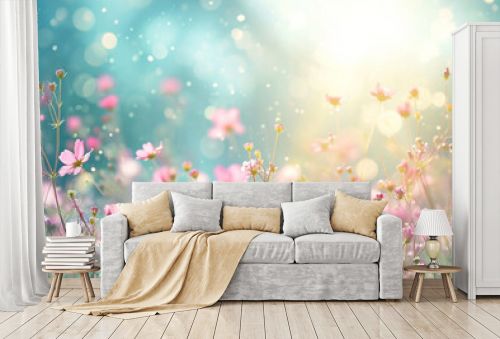 dreamy, spring meadow background