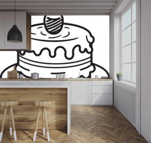 Digital Dessert Canvas Cake Vector ImageryVectorized Confectionery Dreams Cake Artistry