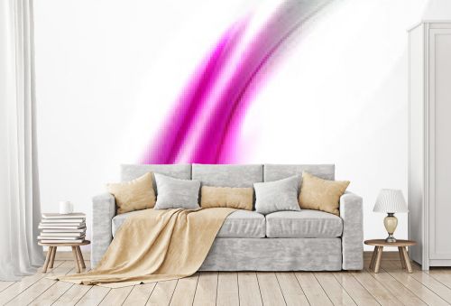 Vector silk white and purple color waves, beauty idea coporate identity template