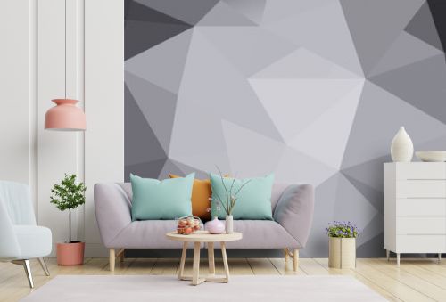 abstract triangles gray gradient for background. geometric style