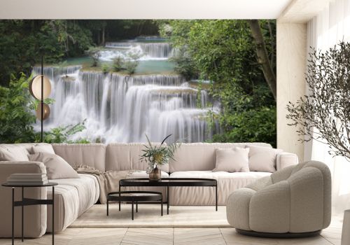 Huai Mae Khamin Waterfall is one of most beautiful waterfalls in Thailand.