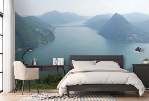 Panorama del lago di Lugano