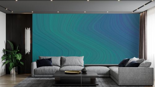 beautiful colorful curves header design with teal blue, dark cyan and dark slate blue colors
