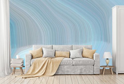 abstract and smooth elegant graphic background with pastel blue, medium turquoise and lavender color. modern curvy waves background illustration