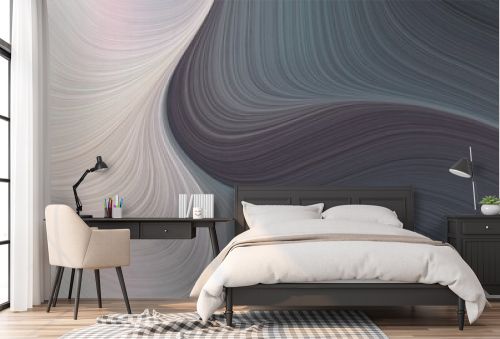 abstract decorative horizontal header with light gray, dark slate gray and light slate gray colors. fluid curved flowing waves and curves for poster or canvas