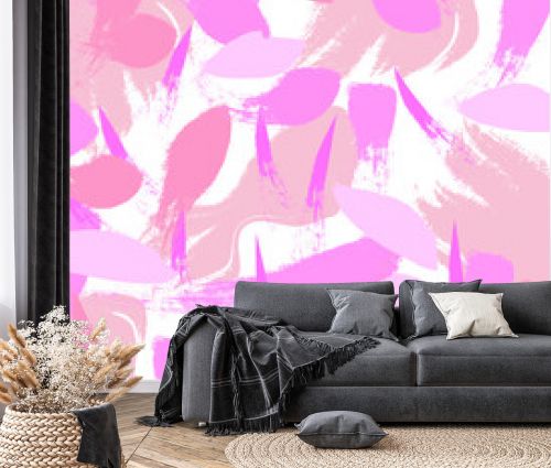 Abstract colorful pink paint brush and strokes, scribble pattern background. colorful pink nice hand drawn for your design. modern beautiful grunge and stripes pattern backdrop