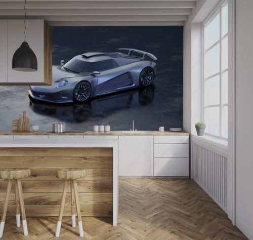 3D rendering of a brand-less generic cars in studio environment 